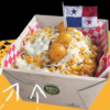 RESTAURANTE ICONOS URBAN FOOD Salchipapas con todo, mas soda